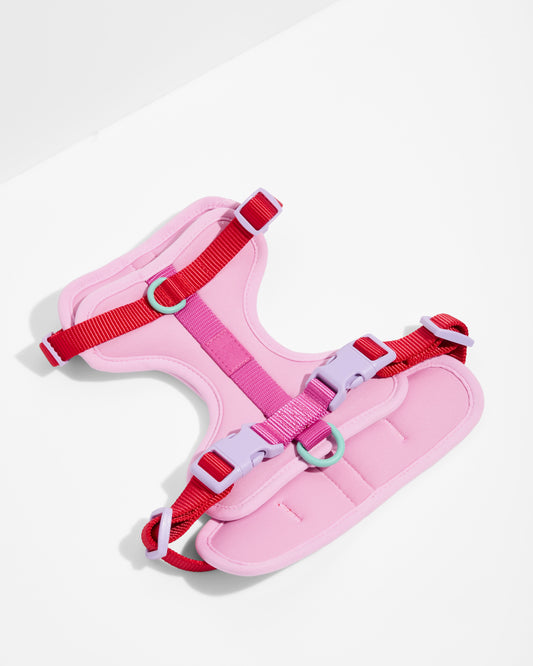 Cushioned Dog Harness – Bubblegum